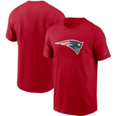 New England Patriots Primetime Logo Essential T-Shirt - Red T-shirts