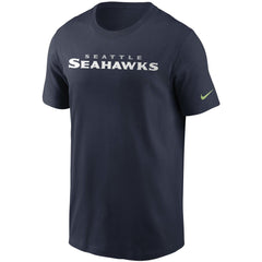 Seattle Seahawks Team Wordmark T-Shirt - College Navy T-shirts