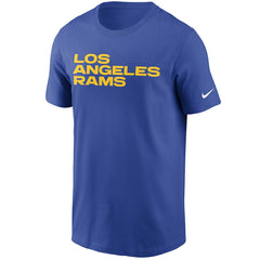 Los Angeles Rams Team Wordmark T-Shirt - Royal T-shirts