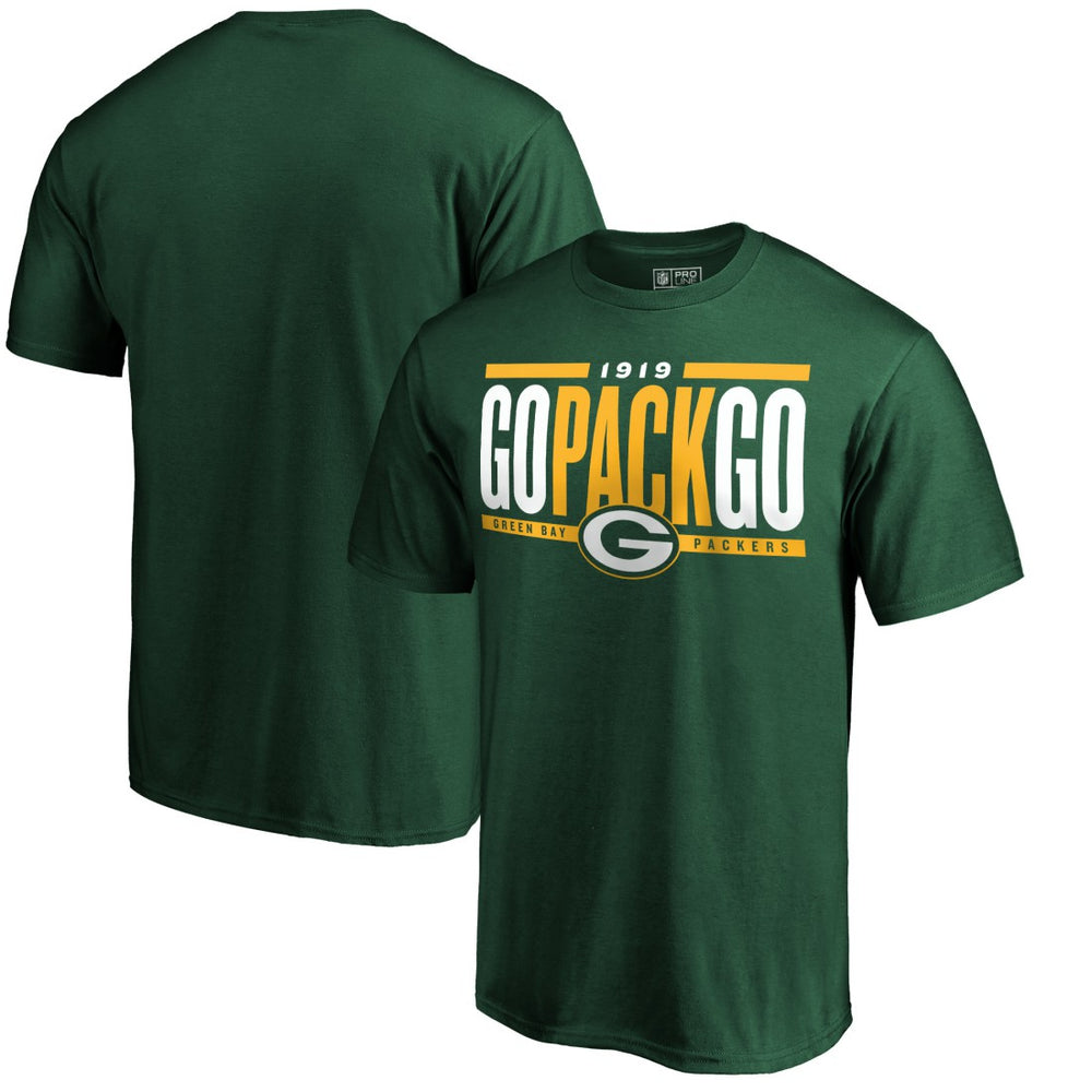Green Bay Packers Hometown Refresh Go Pack Go T-Shirt - Green T-shirts