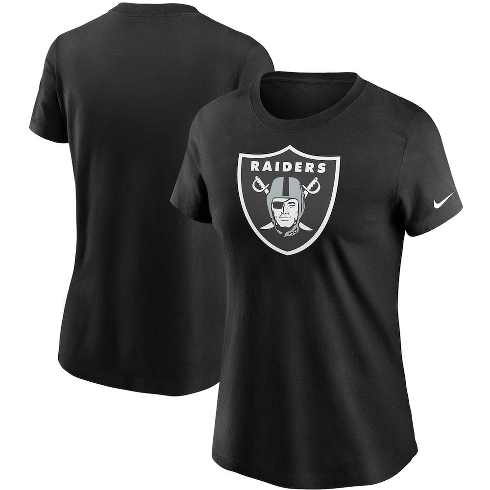 Las Vegas Raiders Women's Logo Essential T-Shirt - Black T-shirts