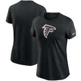 Atlanta Falcons Women's Logo Essential T-Shirt - Black T-shirts