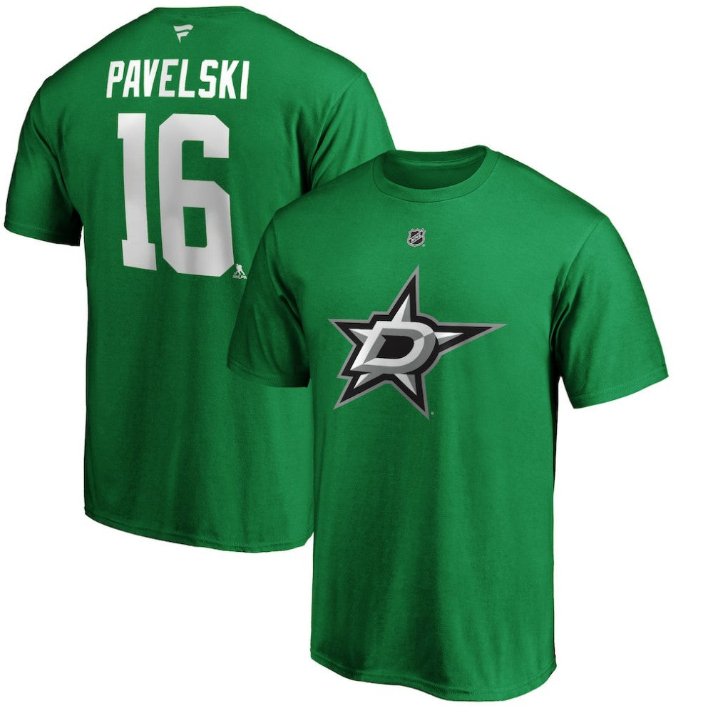 Joe Pavelski Dallas Stars Fanatics Authentic Stack Player Name & Number T-Shirt - Kelly Green | US 3668469