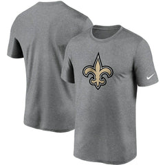 New Orleans Saints Logo Essential Legend Performance T-Shirt - Heathered Charcoal T-shirts