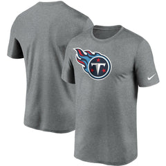 Tennessee Titans Logo Essential Legend Performance T-Shirt - Heathered Charcoal T-shirts