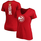 Trae Young Atlanta Hawks Women's Playmaker Name & Number V-Neck T-Shirt Red outlet