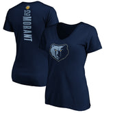Ja Morant Memphis Grizzlies Women's Playmaker Name & Number V-Neck T-Shirt Navy