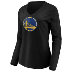 Stephen Curry Golden State Warriors Women's Playmaker Name & Number Long Sleeve V-Neck T-Shirt Black outlet