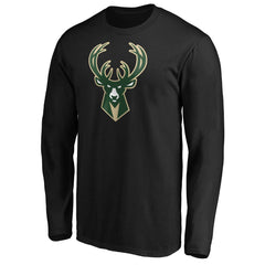 Giannis Antetokounmpo Milwaukee Bucks Playmaker Name & Number Long Sleeve T-Shirt Black outlet