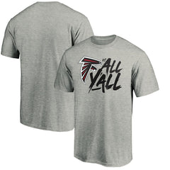 Atlanta Falcons Falcons vs. All Y'all T-Shirt - Heather Gray T-shirts
