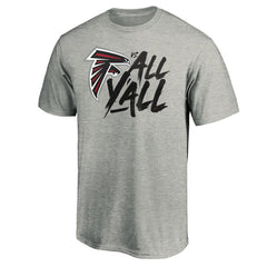 Atlanta Falcons Falcons vs. All Y'all T-Shirt - Heather Gray T-shirts