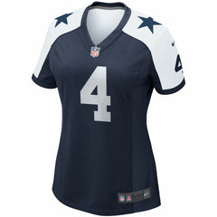 Dak Prescott Dallas Cowboys Women's Alternate Game Team Jersey - Navy Jerseys