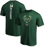 Giannis Antetokounmpo Milwaukee Bucks Playmaker Name & Number T-Shirt Hunter Green - Fanatics
