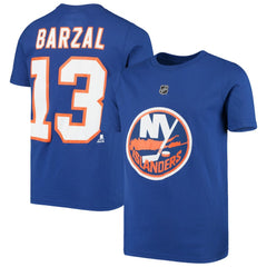 Mathew Barzal New York Islanders Youth Player Name & Number T-Shirt - Royal | US 3688880