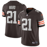 Denzel Ward Cleveland Browns Vapor Limited Jersey - Brown Jerseys