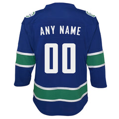 Vancouver Canucks Youth Replica Custom Jersey - Blue | US 3695820
