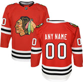 Chicago Blackhawks Youth Premier Custom Jersey - Red | US 3695821