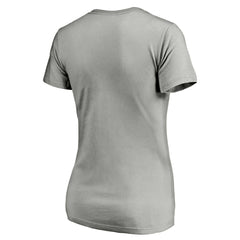 Phoenix Suns Women's Primary Logo Team V-Neck T-Shirt Gray - Fanatics