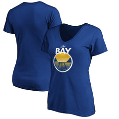 Golden State Warriors Women's The Bay Statement Edition V-Neck T-Shirt Royal outlet