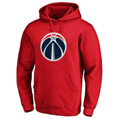 Washington Wizards Icon Primary Logo Fitted Pullover Hoodie Red - Fanatics
