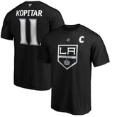 Anze Kopitar Los Angeles Kings Fanatics Authentic Stack Player Name & Number T-Shirt - Black | US 3706519