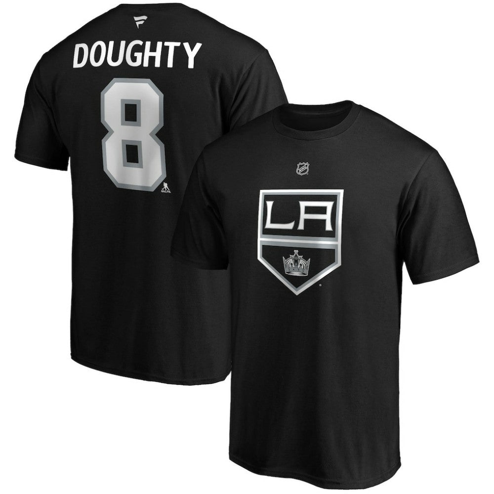 Drew Doughty Los Angeles Kings Fanatics Authentic Stack Name & Number Team T-Shirt - Black | US 3706520