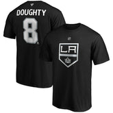 Drew Doughty Los Angeles Kings Fanatics Authentic Stack Name & Number Team T-Shirt - Black | US 3706520