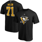 Evgeni Malkin Pittsburgh Penguins Fanatics Authentic Stack Player Name & Number T-Shirt - Black | US 3706523