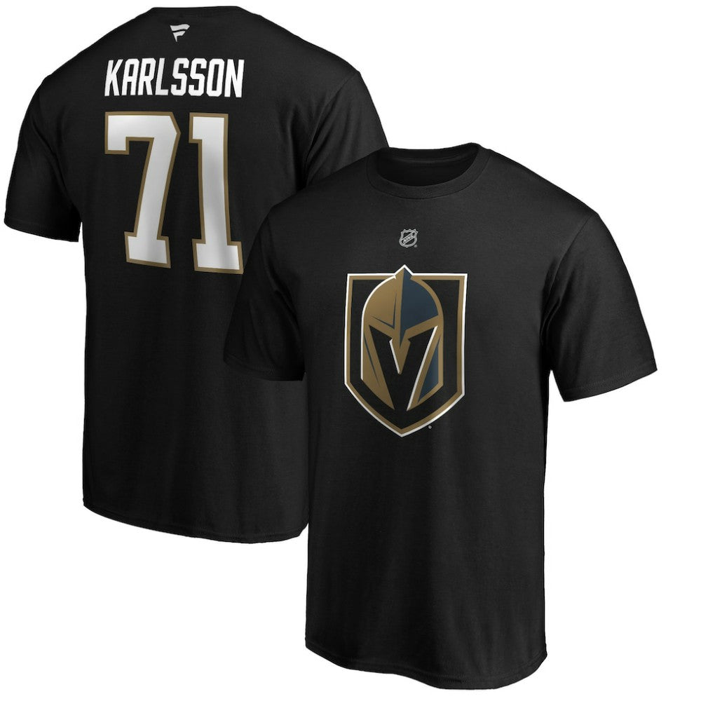 William Karlsson Vegas Golden Knights Fanatics Authentic Stack Player Name & Number T-Shirt - Black | US 3706528