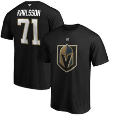 William Karlsson Vegas Golden Knights Fanatics Authentic Stack Player Name & Number T-Shirt - Black | US 3706528