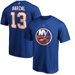 Mathew Barzal New York Islanders Fanatics Authentic Stack Player Name & Number T-Shirt - Royal | US 3706538