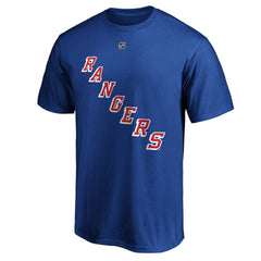 Mika Zibanejad New York Rangers Fanatics Authentic Stack Player Name & Number T-Shirt - Blue | US 3706541