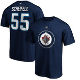 Mark Scheifele Winnipeg Jets Fanatics Authentic Stack Name & Number Team T-Shirt - Navy | US 3706561