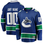 Vancouver Canucks Fanatics Home Team Breakaway Custom Jersey - Blue | US 3710399