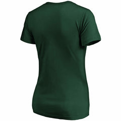 Green Bay Packers Women's Primary Logo V-Neck T-Shirt - Green T-shirts