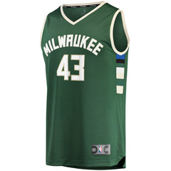 Thanasis Antetokounmpo Milwaukee Bucks Fast Break Replica Player Jersey Icon Edition Hunter Green - Fanatics