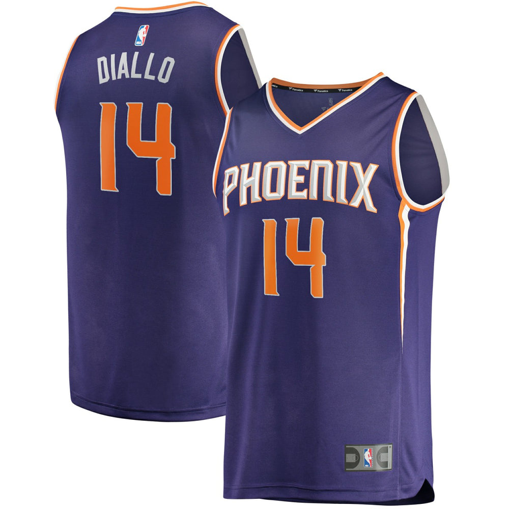 Cheick Diallo Phoenix Suns Youth Fast Break Replica Player Jersey Icon Edition Purple - Fanatics