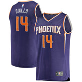 Cheick Diallo Phoenix Suns Youth Fast Break Replica Player Jersey Icon Edition Purple - Fanatics