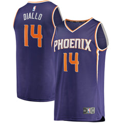 Cheick Diallo Phoenix Suns Youth Fast Break Replica Player Jersey Icon Edition Purple - Fanatics