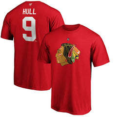 Bobby Hull Chicago Blackhawks Fanatics Authentic Stack Retired Player Name & Number T-Shirt - Red | US 3749070