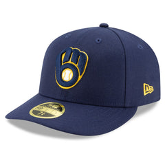 Milwaukee Brewers New Era Authentic Collection On-Field Low Profile 59FIFTY Fitted Hat - Navy Hats