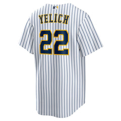 Christian Yelich Milwaukee Brewers Nike Alternate Replica Player Jersey - White Jerseys