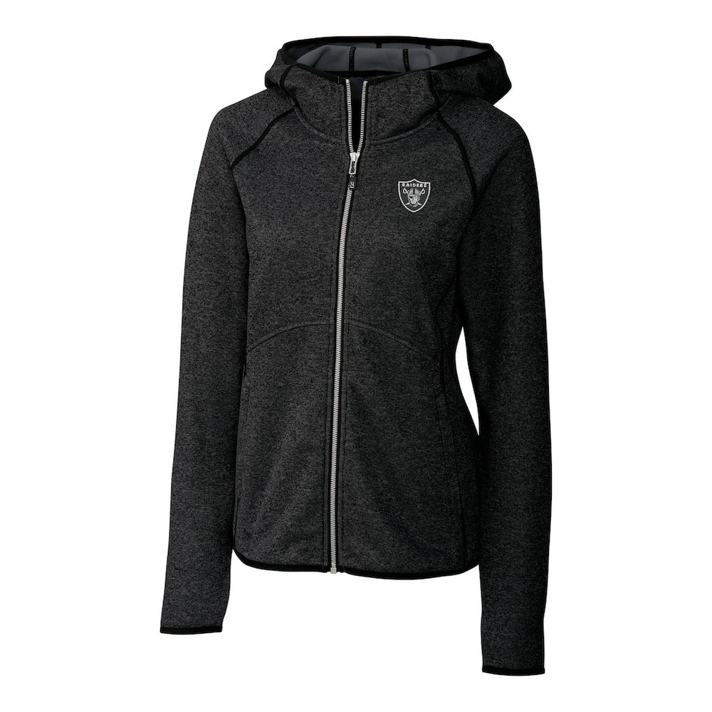 Las Vegas Raiders Cutter & Buck Women's Mainsail Full-Zip Jacket - Black Jackets