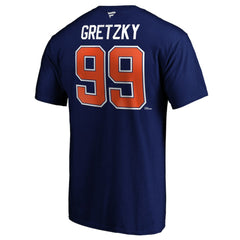 Wayne Gretzky Edmonton Oilers Fanatics Authentic Stack Retired Player Name & Number T-Shirt - Royal | US 3767968