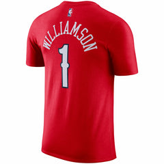 New Orleans Pelicans Jordan Brand 2020/21 Zion Williamson Statement Name & Number T-Shirt Red