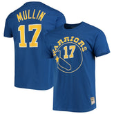 Chris Mullin Golden State Warriors Hardwood Classics Name & Number Team T-Shirt Royal - Mitchell & Ness outlet