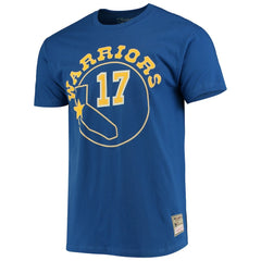 Chris Mullin Golden State Warriors Hardwood Classics Name & Number Team T-Shirt Royal - Mitchell & Ness outlet