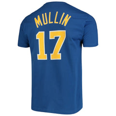 Chris Mullin Golden State Warriors Hardwood Classics Name & Number Team T-Shirt Royal - Mitchell & Ness outlet