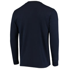 New England Patriots Dunbrooke Logo Maverick Thermal Henley Long Sleeve T-Shirt - Navy T-shirts