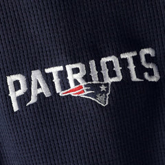 New England Patriots Dunbrooke Logo Maverick Thermal Henley Long Sleeve T-Shirt - Navy T-shirts